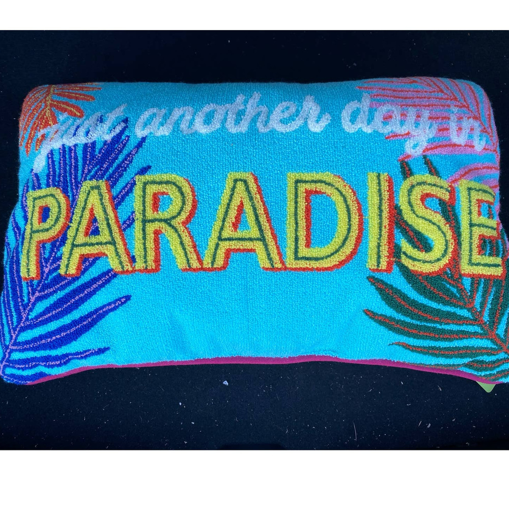 Members Mark - Just Another Day in PARADISE Indoor Accent Pillow - NEW